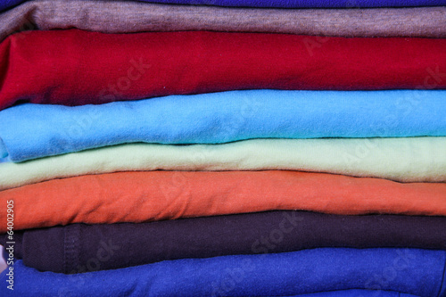 Pile of colorful clothes