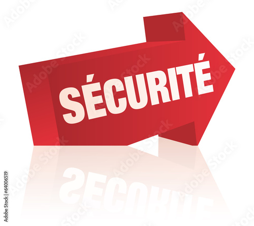 flèche sécurité