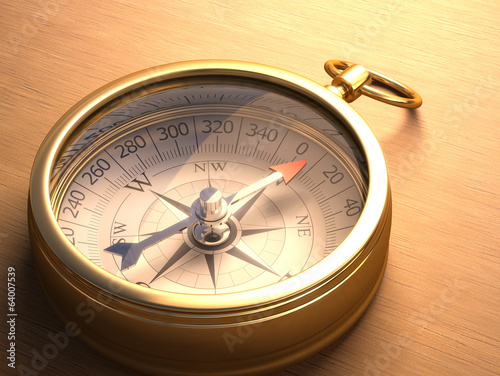 Compass. Clipping path included.