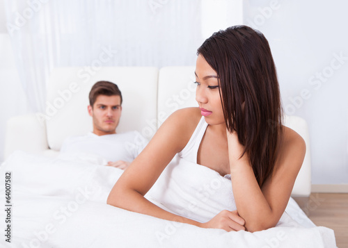 Depressed Couple At Home