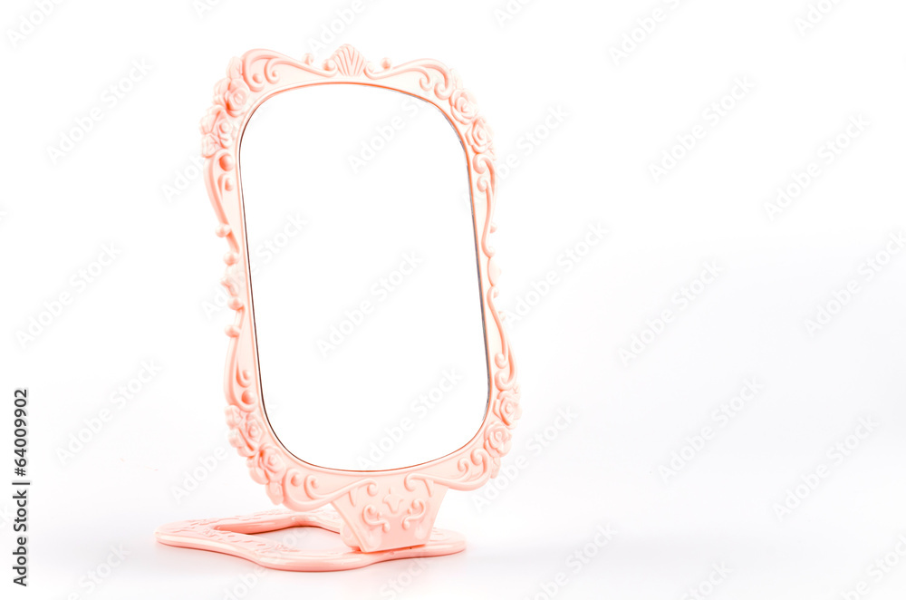 Mirror isolated white background Mirror isolated white background