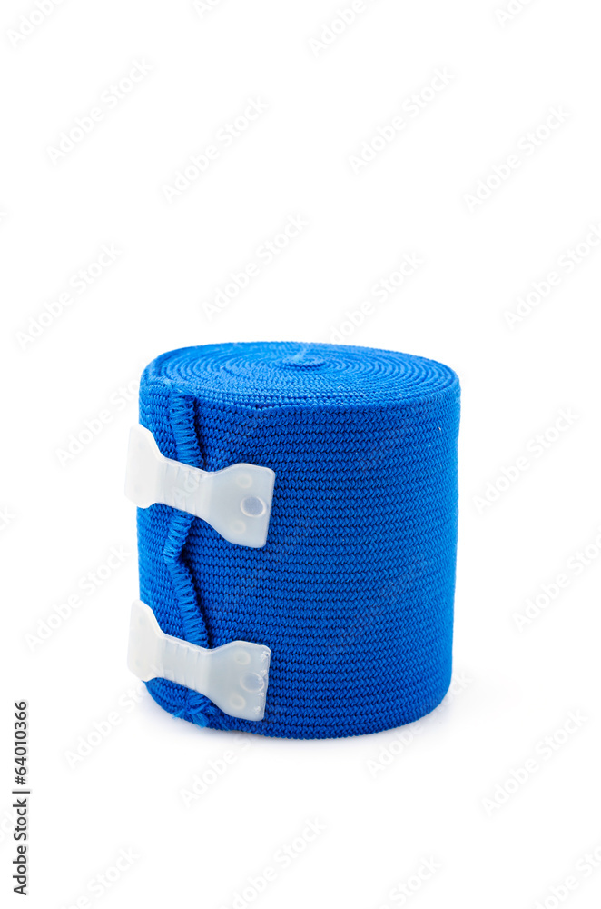 Fototapeta premium Elastic bandage isolated white background