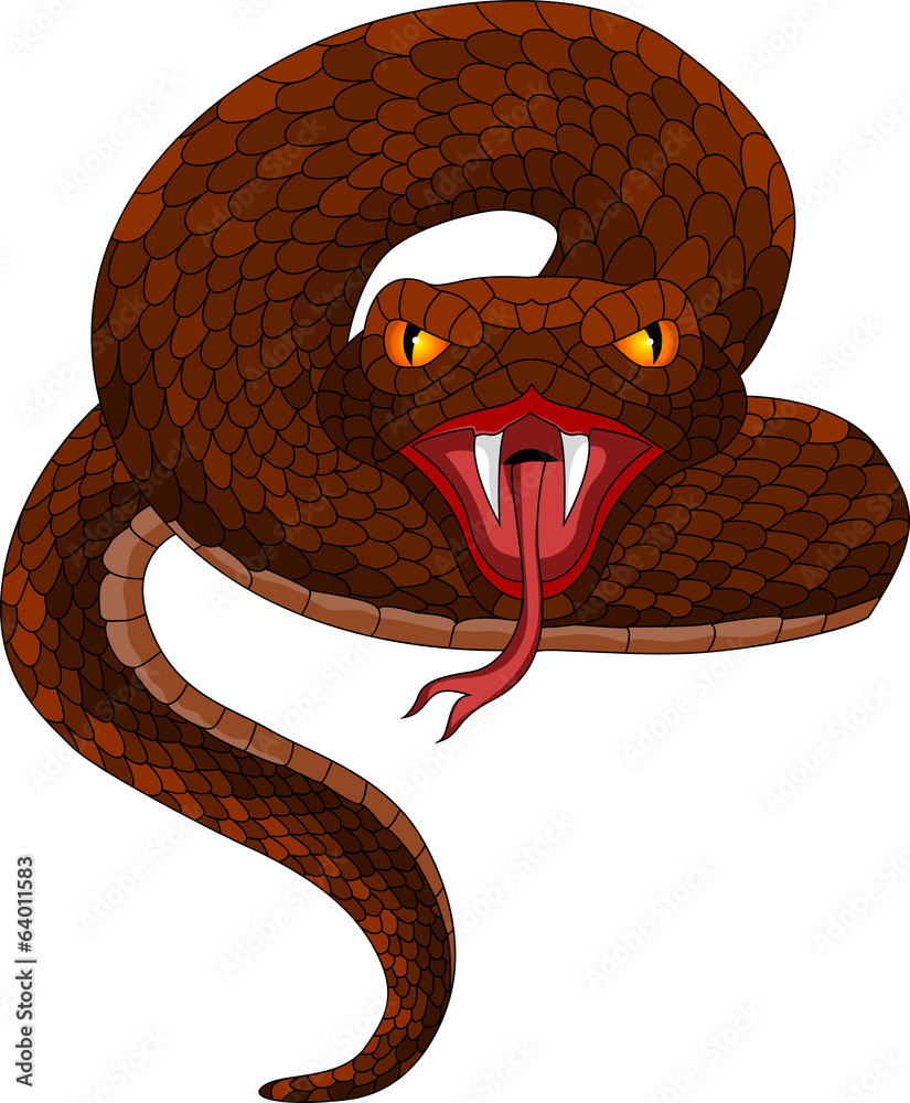 Fototapeta premium Vector Tattoo Snake