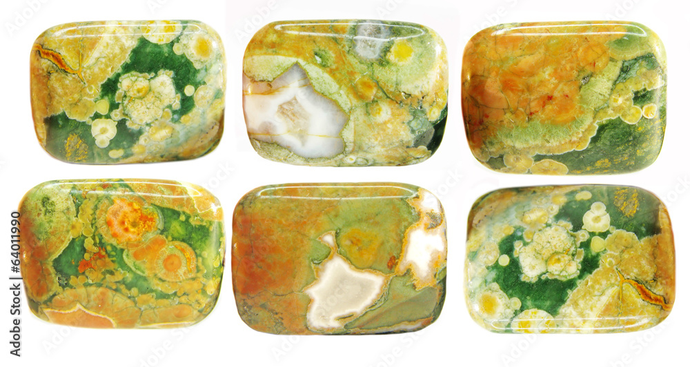 green and yellow jasper crystal