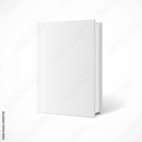 Vector blank book cover perspective