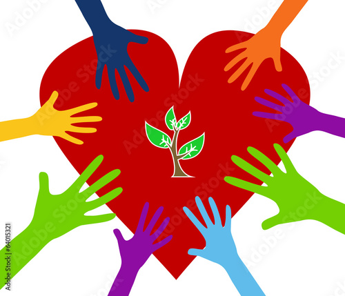 the concept of children love tree