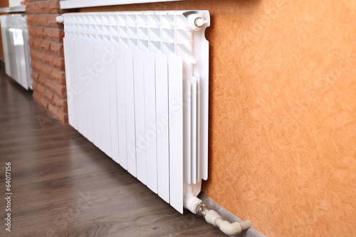 Heating radiator in room