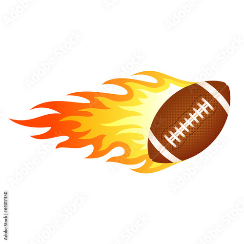 Flaming football