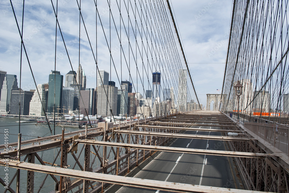 Fototapeta premium on brooklyn bridge