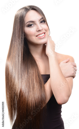 Beautiful young woman with ...