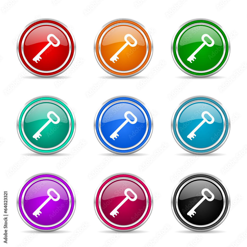 key icon vector set key icon vector set