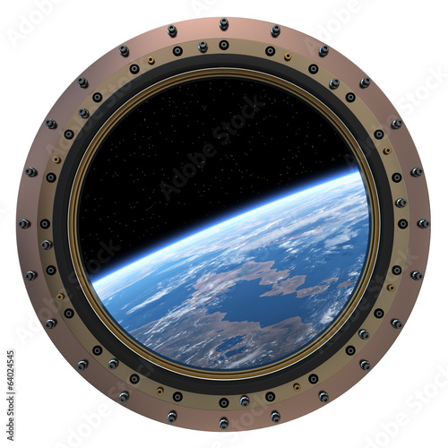 Space Station Porthole. photo