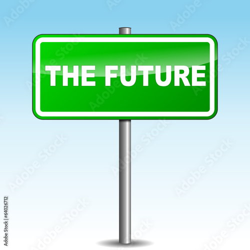Vector future signpost
