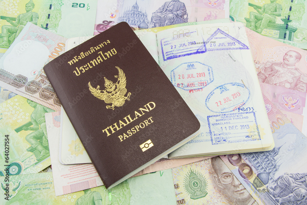 Thailand Passport on Thailand Banknotes Thailand Passport on Thailand Banknotes