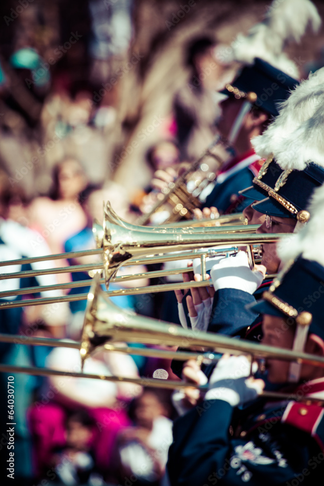 Brass band parade