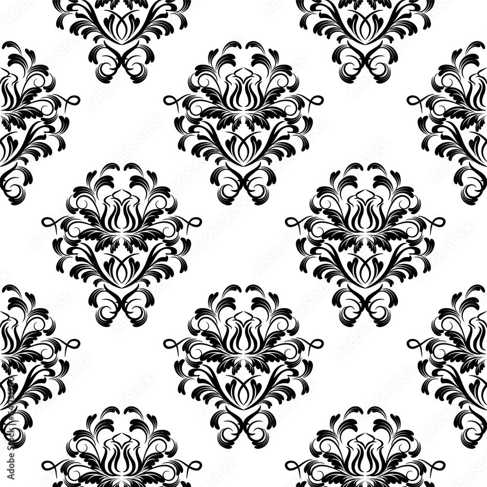vector seamless backdrop. damask pattern. flower wallpaper vector seamless backdrop. damask pattern. flower wallpaper
