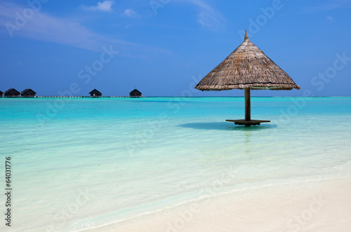 Piękna tropikalna plaża na Malediwach