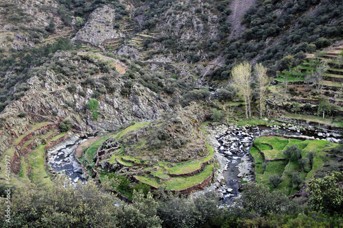 Meandro del río Malvedillo, Fragosa, Hurdes, España photo