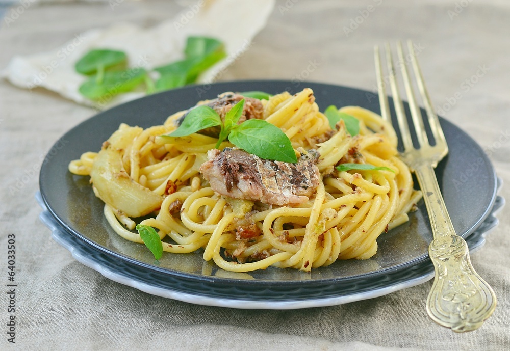 spaghetti with sardine sauce spaghetti with sardine sauce