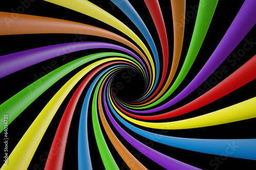 Swirly colorful lines