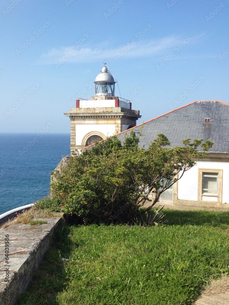 Lighthouse in Luarca, Asturias - Spain