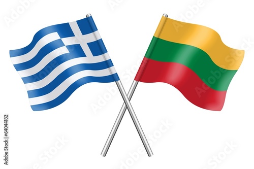 Flags : Greece and Lithuania