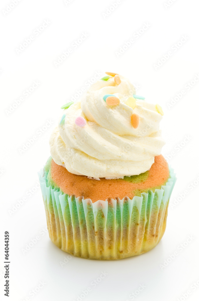 Cupcakes isolated on white background Cupcakes isolated on white background