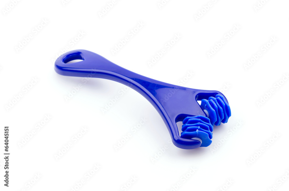 Roller face isolated white background Roller face isolated white background
