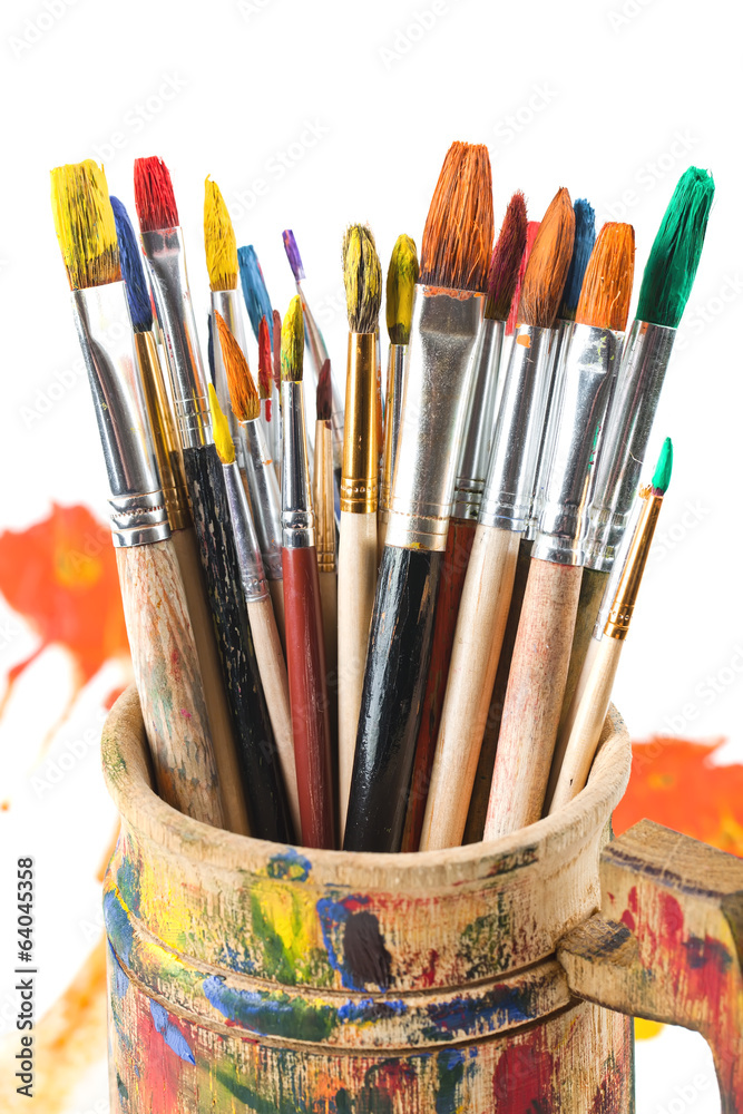 Paints and brushes Paints and brushes