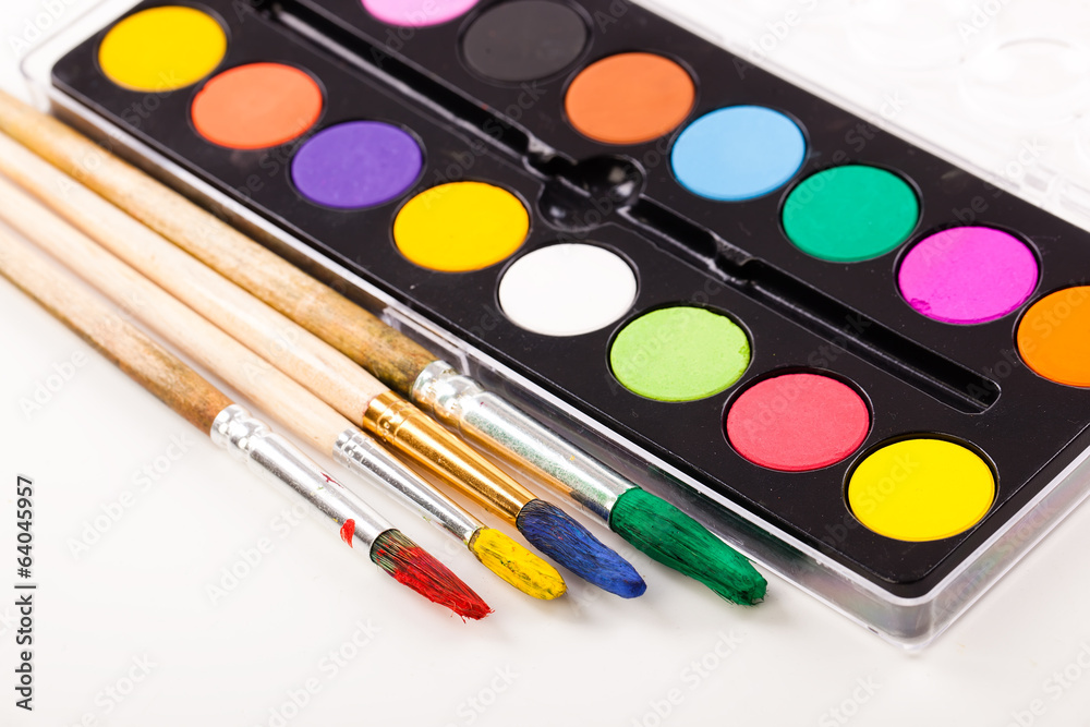 Paints and brushes Paints and brushes