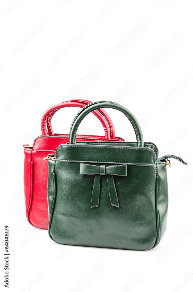 Naklejka premium Handbag isolated white background