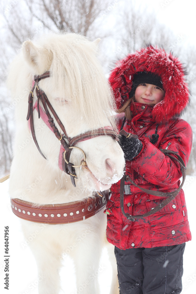 Child and horse Child and horse