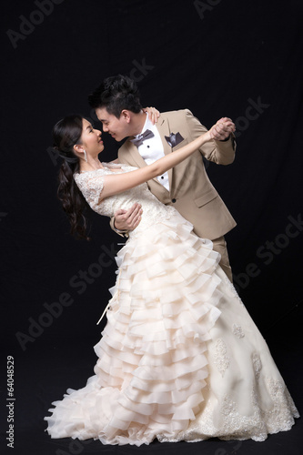 Asian bride and groom wedding
