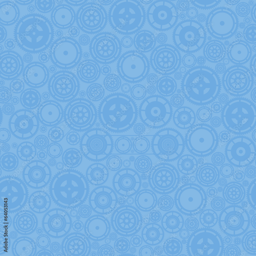 Blue Cogwheels Pattern Blue Cogwheels Pattern