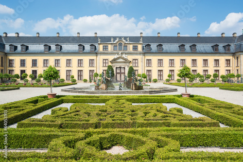 The old palace of Herrenhausen gardens, Hannover, Germany
