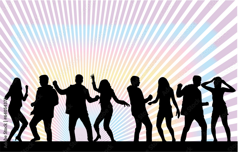 Dancing silhouettes