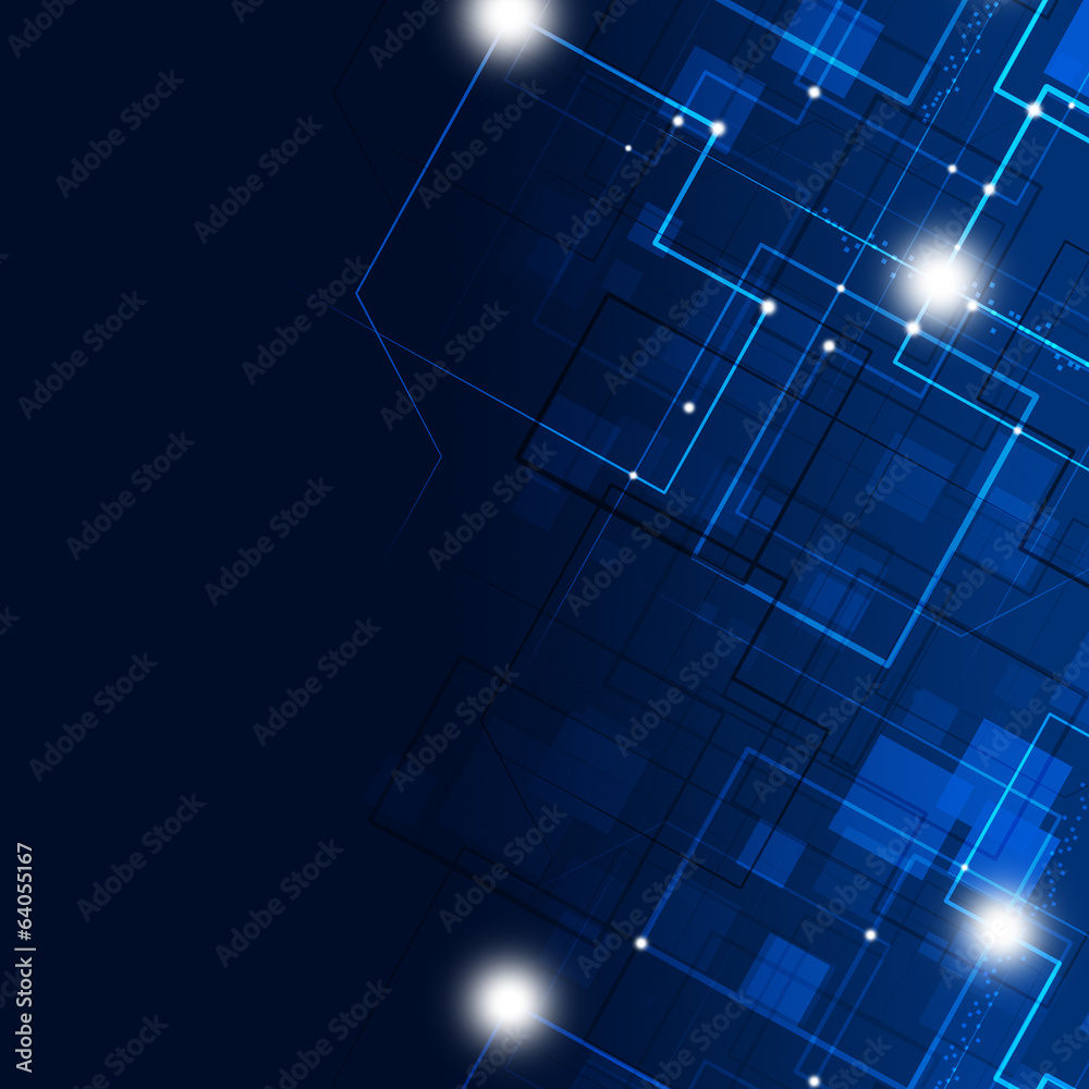 Blue Technology Background Blue Technology Background