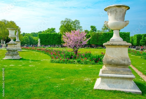 Jardin des Tuileries à Paris en France