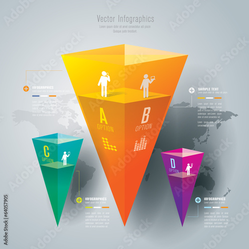 Infographics vector design template.