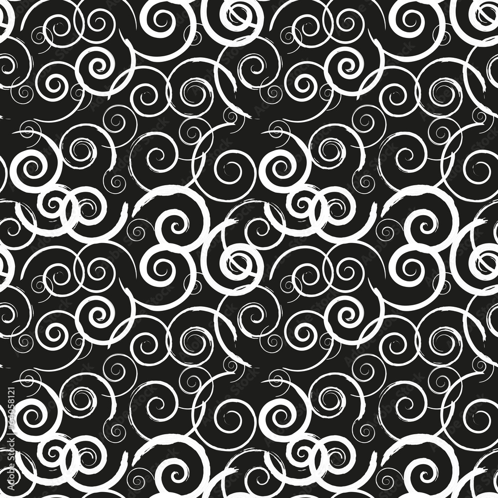 Seamless monochrome pattern 2 Seamless monochrome pattern 2