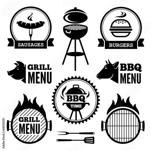 Canvas Print Grill and BBQ1