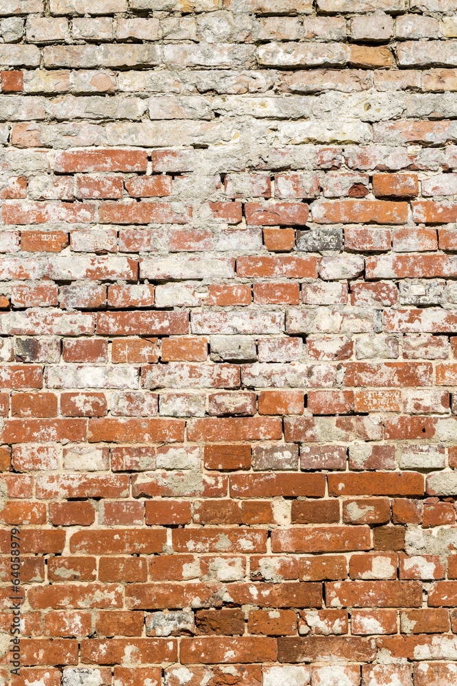 Fototapeta premium vintage red brick wall pattern background