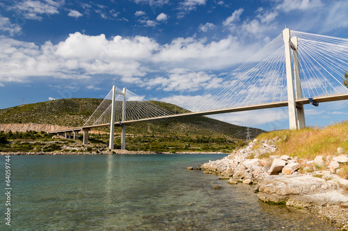 Bridge of Chalkis, Euboea, Greece photo