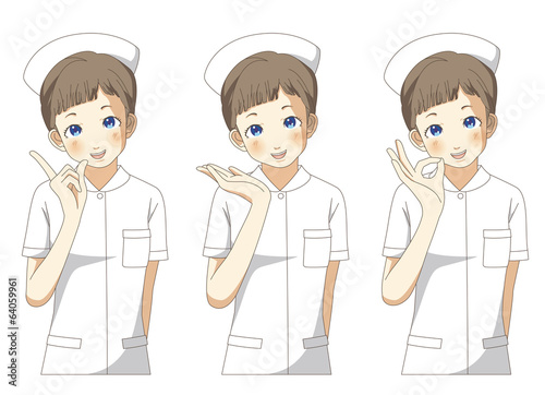 看護師　ポーズ