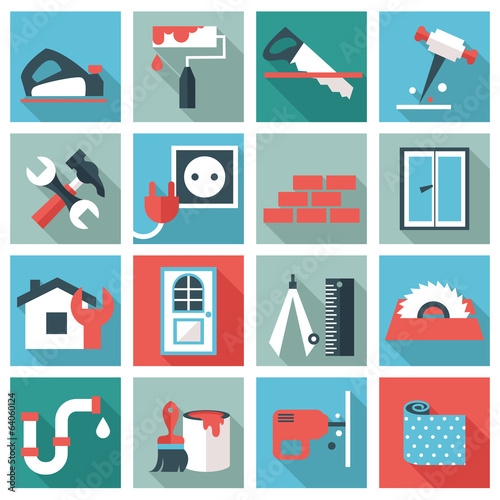 Home repair icons