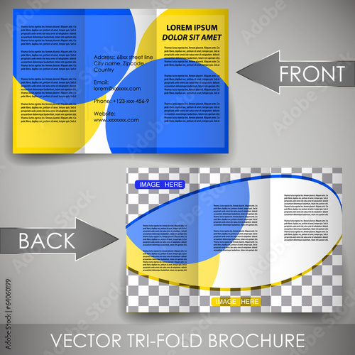 Business flyer template, corporate brochure or cover design