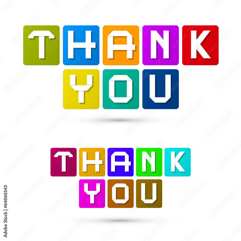 Thank You Colorful Icons Thank You Colorful Icons
