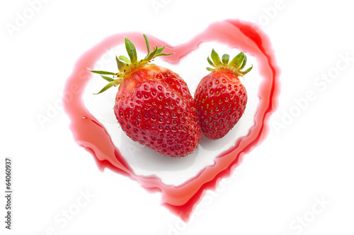 Strawberries heart