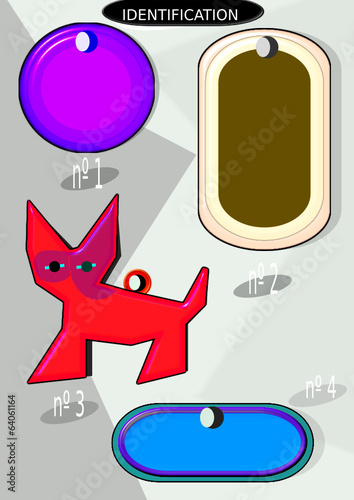 Placas de identificación para mascotas