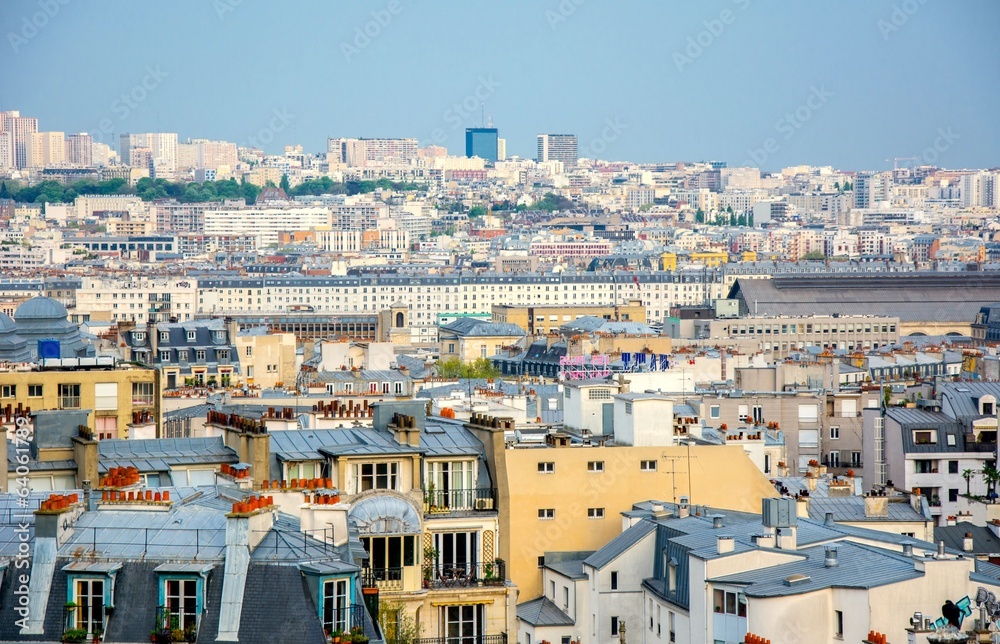 Vue panoramique de Paris en France